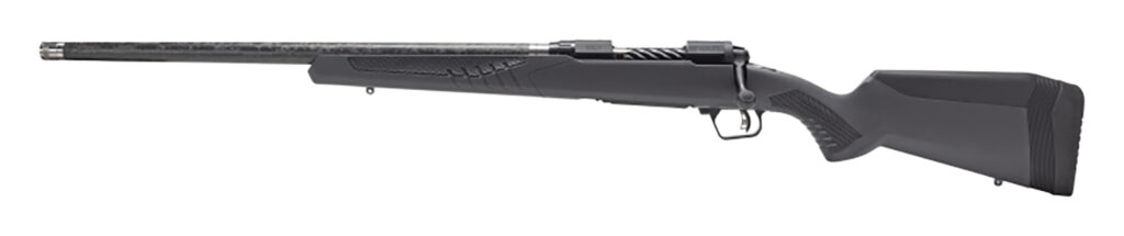 Savage Arms 57714 110 UltraLite 6.5 Creedmoor 4+1 22″ Carbon Fiber Wrapped Barrel, Black Melonite Rec, Gray AccuStock with AccuFit, Left Hand
