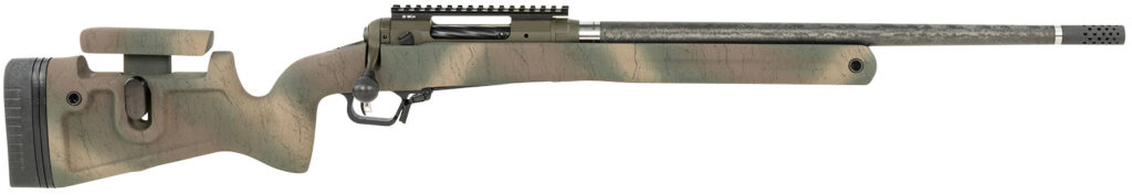 Savage Arms 58156 110 Pro Pursuit 6.5 Creedmoor 3+1 20″ Olive Dark Green Cerakote Earth-Tone Camo/Black Web Right Hand