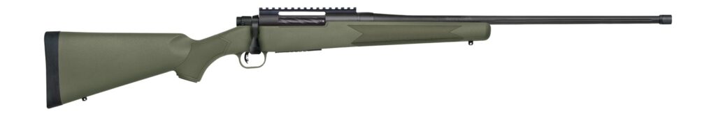 Mossberg 28223 Patriot  6.5 PRC 4+1 24″ Matte Blued Fluted Threaded Barrel, OD Green Synthetic Stock