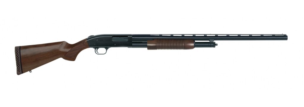 MOSSBERG 500 FIELD RETRO 12/28 3″ BL/WD