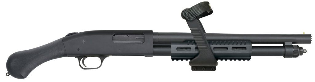 Mossberg 50647 590 Shockwave Shock ‘N’ Saw 12 Gauge 3″ 14.38″ 5+1 Blued Black Fixed Raptor Birdshead Grip