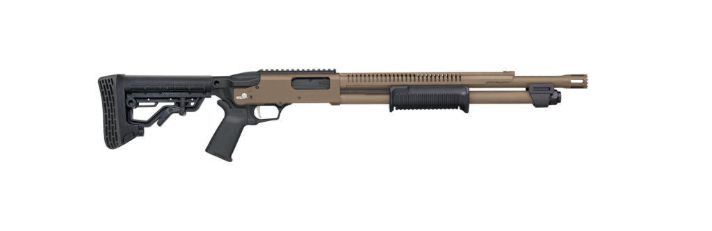 590R 12 Gauge 18.5″ 3 BB Pic Rl FDE/Blk 6rd