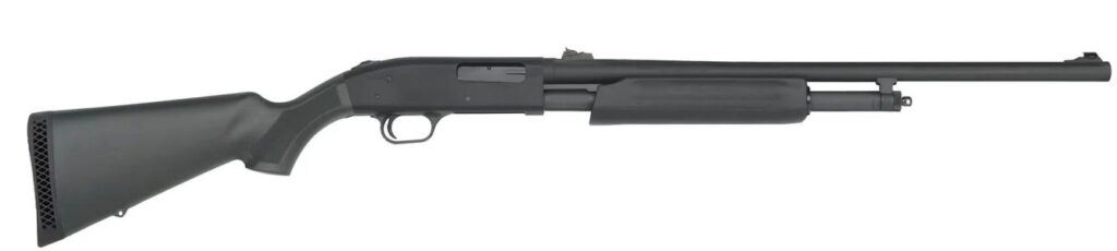 500 Slugster 12Ga 24″ Adj Sights Blk 5-rd