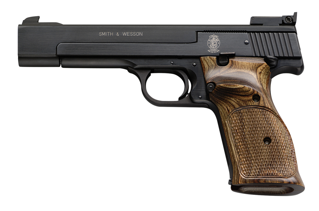 SMITH AND WESSON 41 22LR 10+1 BLUE/WOOD 5.5″ AS