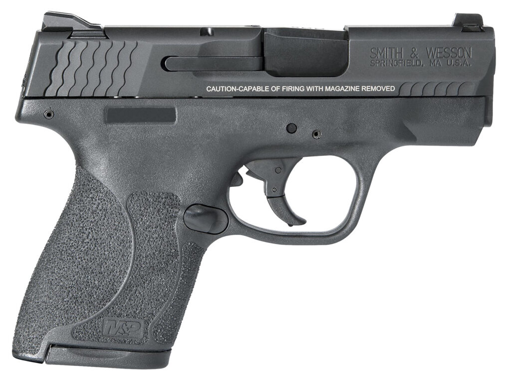 Smith & Wesson 11808 M&P Shield M2.0 9mm Luger 3.10″ Barrel 7+1 Or 8+1,  Black Polymer Frame, Armornite Stainless Steel Slide, Textured Polymer Grip, No Manual Safety