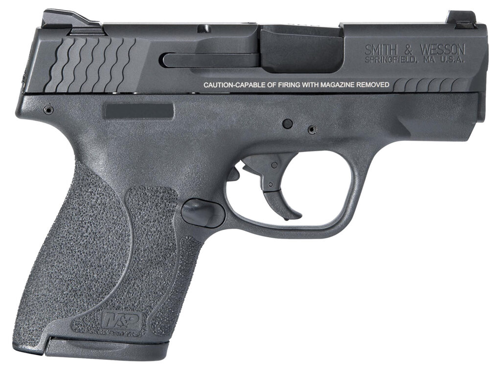 Smith & Wesson 11810 M&P Shield M2.0 Micro-Compact Frame 9mm Luger 7+1/8+1, 3.10″ Black Armornite Stainless Steel Barrel & Serrated Slide, Matte Black Polymer Frame, Black Textured Grip, No Safety