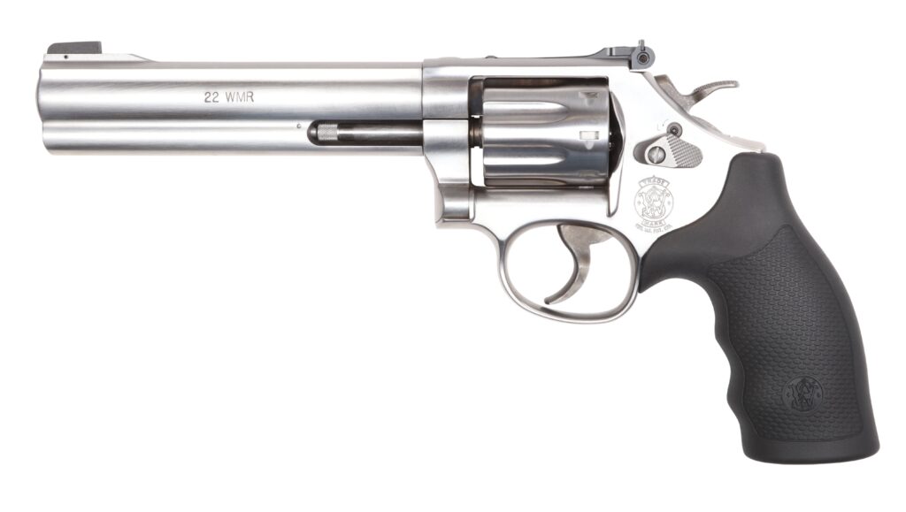 SMITH AND WESSON 648 22MAG 6″ SS/SYN 8RD AS