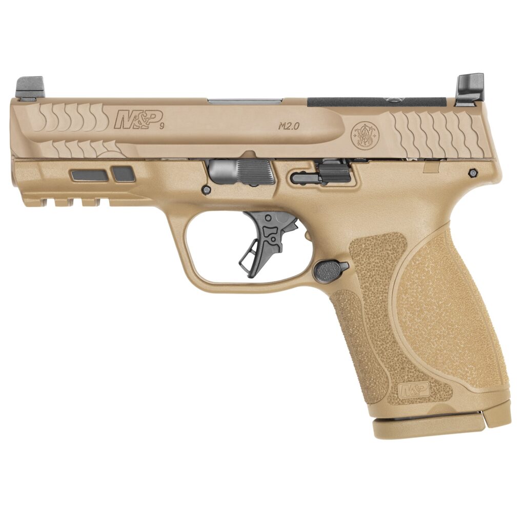 SMITH AND WESSON M&P9 M2.0 CP 9MM FDE 4″ OR NTS