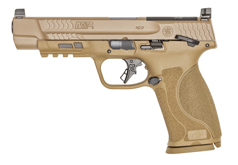 SMITH AND WESSON M&P9 M2.0 9MM FDE 17+1 5″ OR