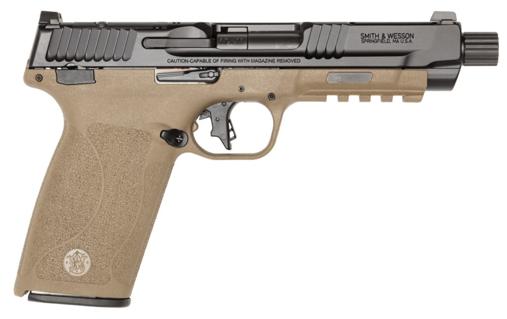 SMITH AND WESSON M&P5.7 OR 5.7X28 5″ BK/FDE TB