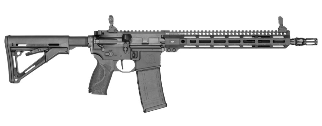 Smith & Wesson 13824 M&P 15 Axe SBR 5.56 NATO 30+1 14.50″ Black Armornite Threaded Barrel, Black Hardcoat Anodize Aluminum Receiver w/Picatinny Rail, M-LOK Handguard, Magpul CTR Black Polymer Stock, I