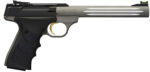 Browning 051462490 Buck Mark Lite *CA Compliant 22 LR 10+1 7.25" Matte Gray Fluted Barrel, Matte Black Serrated Steel Slide, Matte Gray Aluminum Frame, Black Ultragrip RX Grips