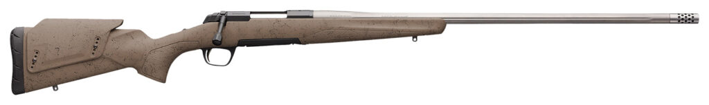 Browning 035514282 X-Bolt Western Hunter Long Range 6.5 Creedmoor 4+1 26″ MB Matte Blued Spider Webbed Flat Dark Earth Cerakote Hard Core Fiber-Fusion with Adjustable Comb Stock Right Hand (Full Size)