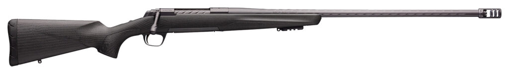 Browning 035543282 X-Bolt Pro Long Range 6.5 Creedmoor 4+1 26″ Skip Fluted Heavy Barrel, Recoil Hawg Muzzle Brake, Spiral Fluted Bolt, Carbon Gray Elite Cerakote, Natural Carbon Fiber  Stock