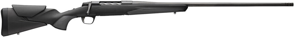 Browning 036003294 X-Bolt 2 Hunter Full Size 6.5 PRC 3+1 24″ Matte Black Threaded Sporter Barrel, Matte Black Drilled & Tapped Steel Receiver, Black Adjustable Vari-Tech w/Grip Module Synthetic Stock