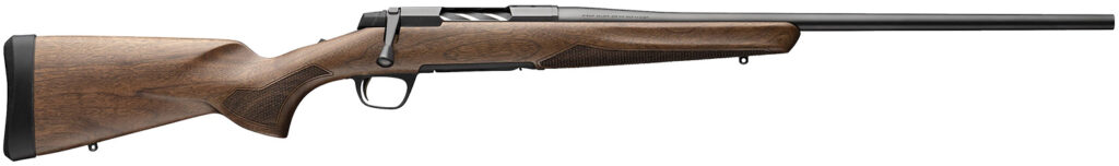 Browning 036001211 X-Bolt 2 Hunter Full Size 243 Win 4+1 22″ Matte Blued Sporter Barrel, Matte Blued Drilled & Tapped Steel Receiver, Fixed Satin Checkered Walnut Stock