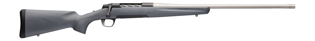 Browning 036114298 X-Bolt 2 Special SPR Full Size 7mm PRC 3+1 24″ Matte Stainless Threaded Barrel, Matte Stainless Steel Drilled & Tapped Receiver, Gray Adj Comb & LOP Synthetic Stock, Right Hand