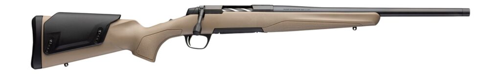 Browning 036119211 X-Bolt 2 Western Hunter Special LR 243 Win 4+1 18″ Matte Blued Steel Threaded Barrel, Drilled & Tapped Receiver, Flat Dark Earth Adj Comb Synthetic Stock