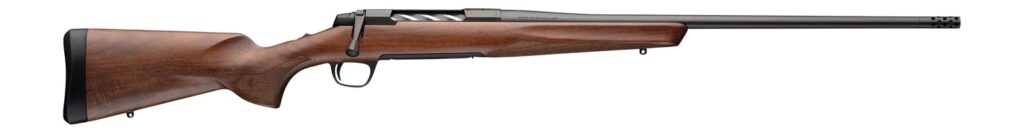 Browning 036128218 X-Bolt 2 Hunter 308 Win 4+1 22″ Matte Blued Threaded Barrel & Steel Drilled & Tapped Receiver, Satin Black Walnut Fixed Stock, Right Hand