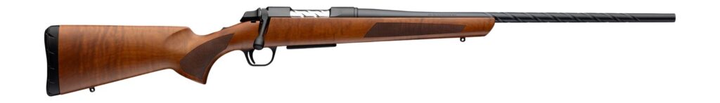 Browning 035848224 AB3 Pro Hunter Full Size 270 Win 4+1 22″ Matte Blued Spiral Fluted Threaded Barrel, Matte Blued Steel Drilled & Tapped Receiver, AAA Dark Maple Fixed Stock