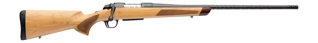 Browning 035849282 AB3 Pro Hunter Deluxe Full Size 6.5 Creedmoor 5+1 22″ Matte Blued Spiral Fluted Threaded Barrel, Matte Blued Steel Drilled & Tapped Receiver, Maple Fixed Stock