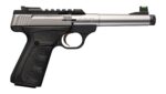 Browning 051618490 Buck Mark Plus Camper SR 22 LR 10+1 5.90" Matte Blued Bull Threaded Barrel, Picatinny Rail Receiver, Aluminum Frame, Black Overmolded UFX Grip