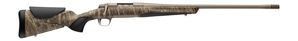 Browning 036146227 X-Bolt 2 Speed Full Size 7mm Rem Mag 3+1 26″ Smoked Bronze Cerakote Fluted Threaded Barrel, Smoked Bronze Cerakote Steel Drilled & Tapped Receiver, Mossy Oak Bottomland Adj Vari-Tec