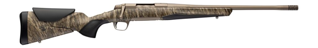 Browning 036147294 X-Bolt 2 Speed SPR Full Size 6.5 PRC 3+1 20″ Smoked Bronze Cerakote Fluted Threaded Barrel, Smoked Bronze Cerakote Steel Drilled & Tapped Receiver, Mossy Oak Bottomland Adj Vari-Tec