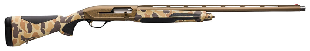 Browning 011739204 Maxus II Wicked Wing 12 Gauge 3.5″ 4+1 28″ Burnt Bronze Cerakote Barrel, Burnt Bronze Camo Cerakote Receiver, Vintage Tan Camo Stock With SoftFlex Cheek Pad & Overmolded Grip Panels