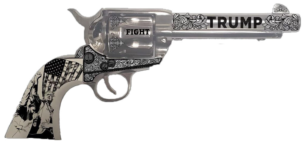 Traditions SAT73132FT 1873  45 Long Colt 6rd 5.50″ Nickel White PVC Grip