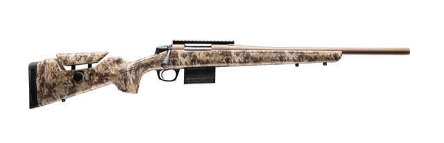 CVA CR4054 Cascade Varmint Hunter 22 Creedmoor 10+1 20″ Flat Dark Earth Cerakote Threaded Barrel & Receiver w/Picatinny Rail, Krytek Highlander Adj Comb & LOP Synthetic Stock