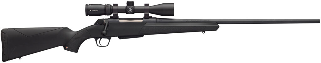 Winchester Guns 535705264 XPR Scope Combo 270 WSM 3+1 Cap 24″ Blued Perma-Cote Rec/Barrel Matte Black Stock Right Hand with MOA Trigger System (Full Size) Includes Vortex Crossfire II 3-9x40mm Scope