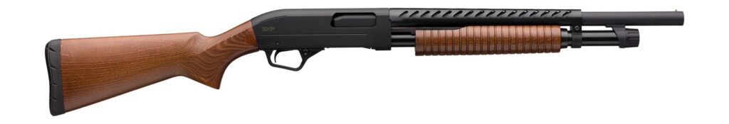Winchester Repeating Arms 512418395 SXP Trench Pump 3″ 5- 2.75″ Shells 18″ Matte Black Heat Shield Barrel, Matte Black Aluminum Alloy Drilled & Tapped Receiver, Fixed Satin Hardwood Stock
