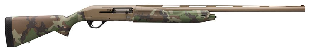 Winchester Repeating Arms 511290292 SX4 Hybrid Hunter 12 Gauge 28″ 4+1 3.5″ Flat Dark Earth Cerakote Rec/Barrel Woodland Camo Stock Right Hand (Full Size) Includes 3 Invector-Plus Chokes