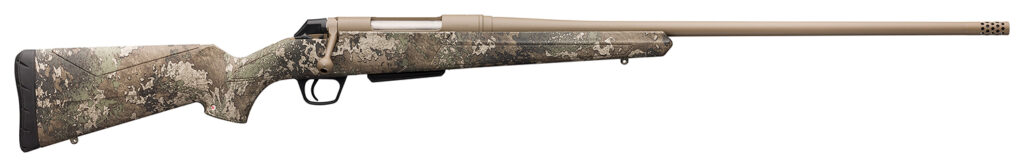 Winchester Guns 535773218 XPR Hunter 7mm-08 Rem 3+1 Cap 22″ MB Flat Dark Earth Perma-Cote Rec TrueTimber Strata Stock Right Hand with MOA Trigger System (Full Size) No Sights