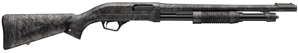 Winchester Repeating Arms 512457695 SXP Defender Compact 20 Gauge Pump 3″ 5, 2 3/4″ Shells 18″ Forged Carbon Hydrodip Steel Barrel, Aluminum Receiver, Fixed Forged Carbon Hydrodip Synthetic Stock