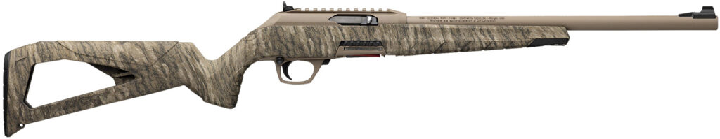 Winchester Repeating Arms 521163102 Wildcat  22 LR 10+1 18″ Flat Dark Earth Perma-Cote Button-Rifled Barrel, Flat Dark Earth Picatinny Rail Polymer Receiver, Picatinny Rail Forend, Mossy Oak Bottomlan