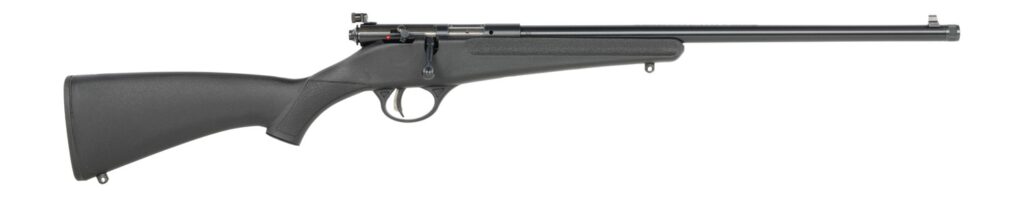Savage Arms  Rascal F-SR 22 LR 1rd 16.13″ Matte Black Single Shot Threaded Barrel, Black Synthetic Stock, Right Hand