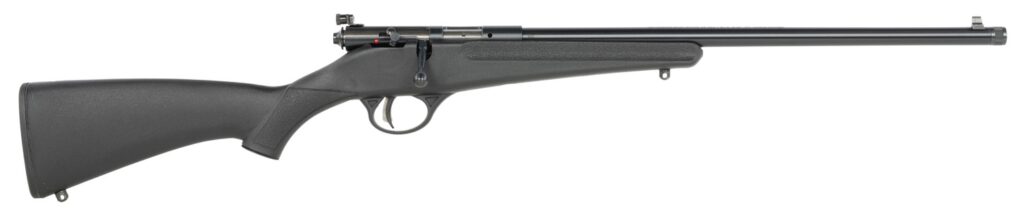 Savage Arms  Rascal F-SR 22 LR 1rd 16.13″ Matte Black Single Shot Threaded Barrel, Black Synthetic Stock, Left Hand