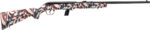 Savage Arms 40222 64 F Full Size 22 LR 10+1 21" Matte Black Carbon Steel Barrel, Matte Black Grooved Carbon Steel Receiver, American Flag Fixed Synthetic Stock, Right Hand