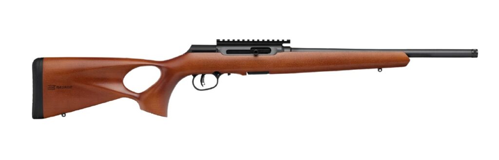 SAVAGE ARMS A22 22LR BL/WOOD 18″ TB