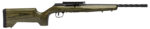 Savage Arms 47258 A Series  Full Size 22 LR 10+1 18" Matte Black Spiral Fluted Threaded Barrel, Matte Black Carbon Steel Receiver w/  Picatinny Rail, OD Green Fixed Laminate Stock, Right Hand