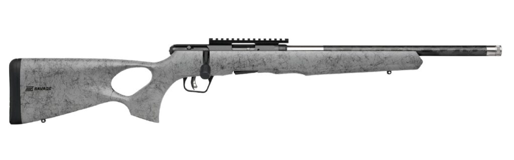 SAVAGE ARMS B22 22MAG BL/GRY 18″ CARBON TB