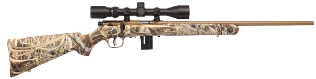 93 XP .22 Mag 21″ 3-9×40 Scope Camo/Syn AT 5-rd
