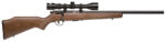 Savage Arms 96222 93R17 GVXP w/Optic Full Size 17 HMR 5+1 21" Matte Black Heavy Varmint Barrel, Matte Black Drilled & Tapped Carbon Steel Receiver, Fixed Satin Brown Wood Stock, 3-9x40mm Duplex Scope,