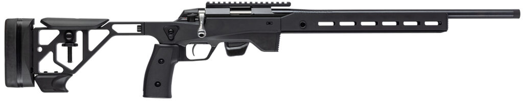 Tikka JRT1XATB30016 T1X Ace Target 122 LR 10+1 16″ Black Anodized Threaded Barrel, Picatinny Rail Receiver, ARCA/M-LOK Handguards, Black Adjustable Aluminum Stock, Black Polymer Grips