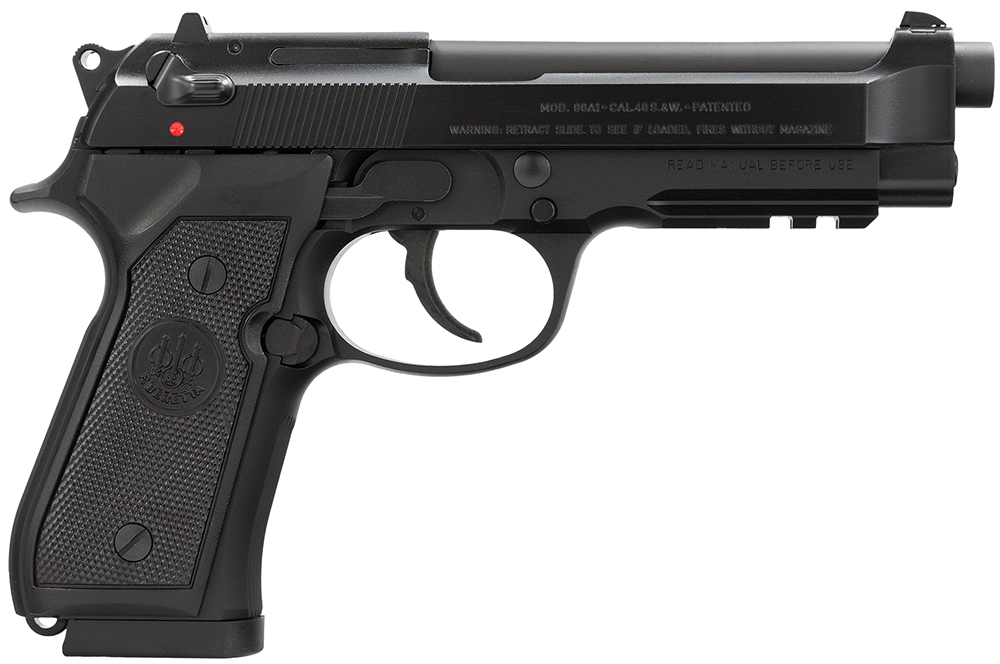 Beretta USA J9A4F10 96A1  40 S&W 4.90″ Barrel 12+1, Black Bruniton Alloy Frame, Serrated Steel Slide & Polymer Grip