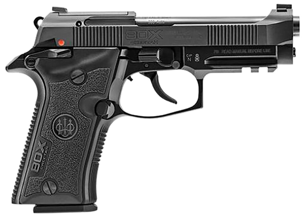 Beretta USA J80XBLK13 80X Cheetah 380 ACP 13+1 3.90″ Black Optic Ready/Serrated Slide, Black Anodized Aluminum Frame w/Picatinny Rail & Beavertail