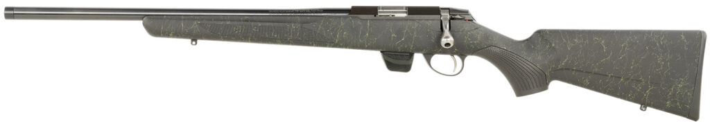 Tikka JRT1XRT400 T1X Roughtech 22 LR 10+1 20″ Blued Threaded Barrel, Blued Drilled & Tapped Receiver, Emerald Roughtech Synthetic Stock, Left Hand