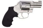 Colt Mfg KCOBRASB2BB King Cobra Carry 357 Mag 6 Shot 2" DAO Brushed Stainless Steel Barrel, Cylinder & Frame, Black Hogue Rubber w/Finger Grooves Grip